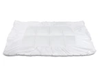 1000GSM Bamboo Pillowtop King Single Bed Mattress Topper - White
