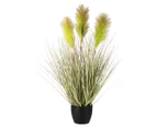 Artificial 62cm Potted Swamp Foxtail - Green