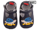 Angel Fit Baby Cute Turtle Shoes - Navy