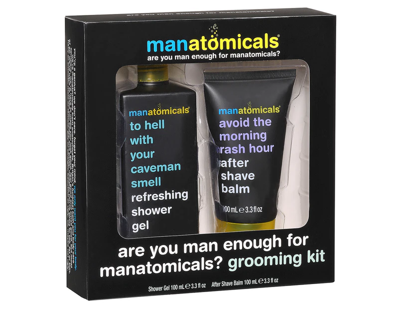 Aanatomicals Are You Man Enough for Manatomicals? 2-Piece Grooming Kit