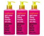 3 x Anatomicals Get Your Filthy Hands On Me Hand Soap Passionfruit 300mL