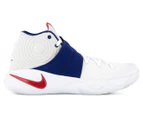 Nike Men's Kyrie 2 Basketball Shoe - White/University Red/Deep Royal Blue
