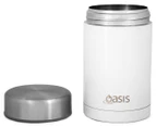 Oasis Insulated 450mL Food Flask - White