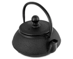Teaology 500mL Cast Iron Fine Hobnail Tea Pot - Black
