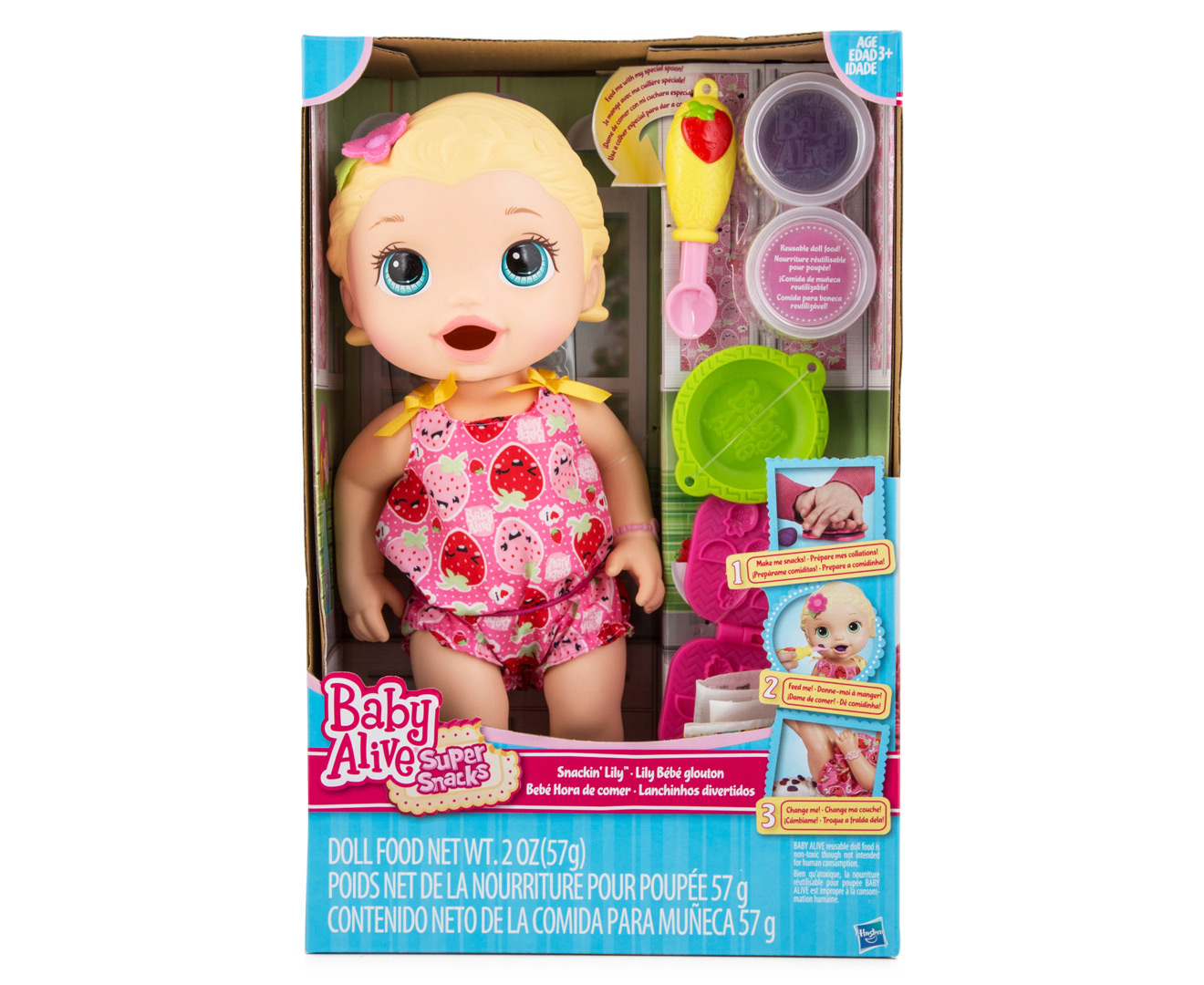 baby alive snackin lily blonde