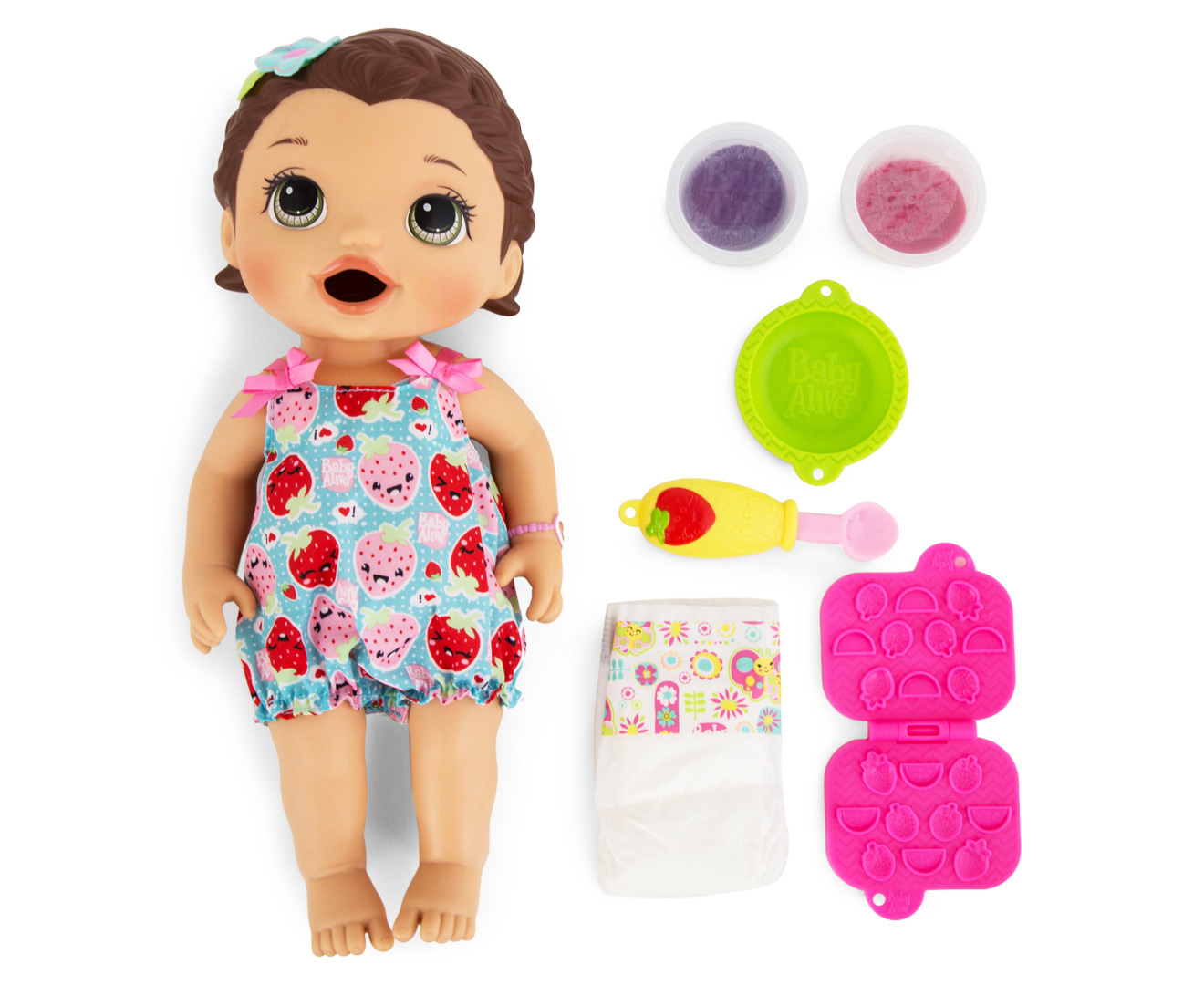 baby alive snackin lily brunette