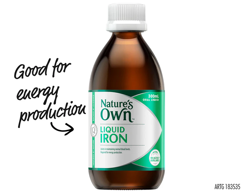 Nature's Own Liquid Iron 300mL Bottle