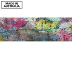 Floral Grunge 90x30cm Canvas Wall Art