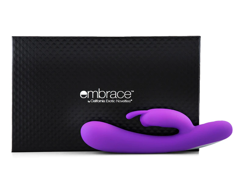 Calexotics Embrace Massaging G-Rabbit w/Pleasure Ball - Purple
