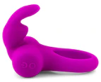 Ohhh Bunny Frisky Bunny Vibrating Ring - Purple