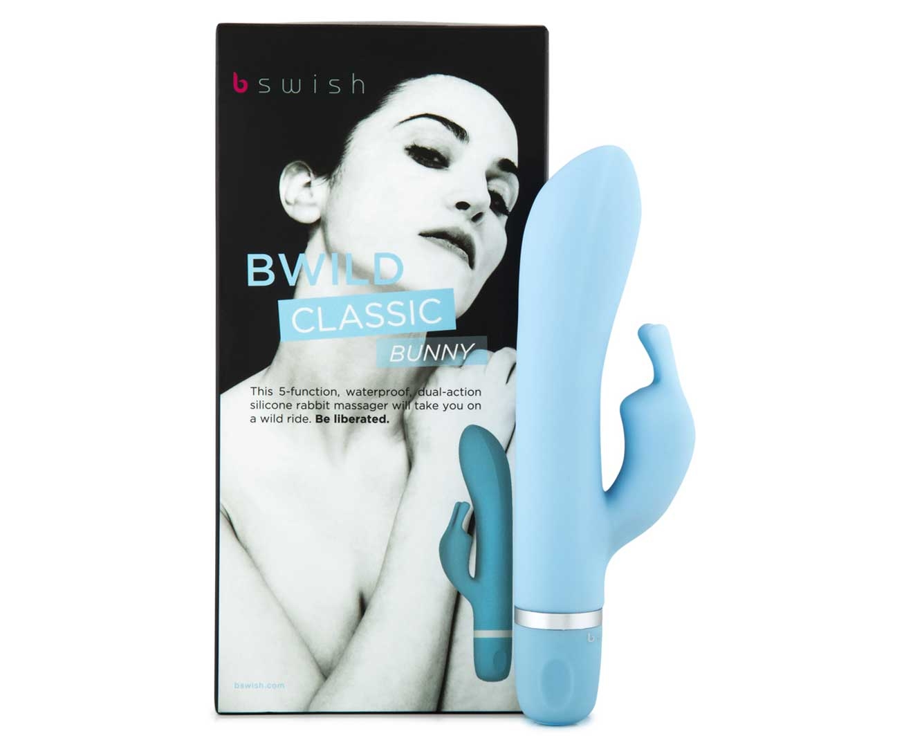 B Swish Bwild Classic Bunny Rabbit Massager Powder Blue Au