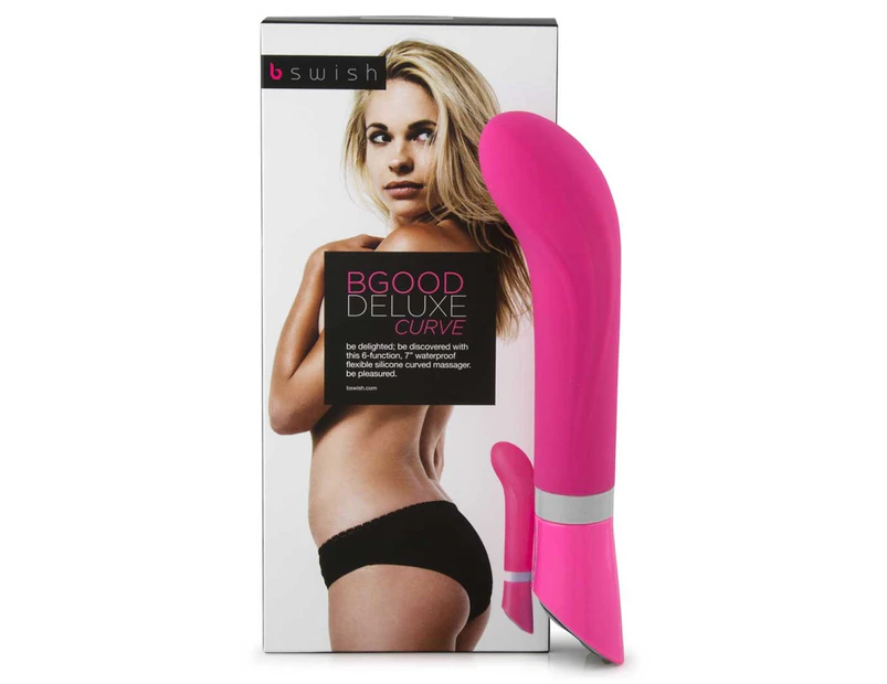 B Swish Bgood Deluxe Curve Massager - Petal Pink