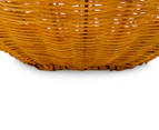 Set of 2 Nested Oval Limpopo Baskets - Orange/Red