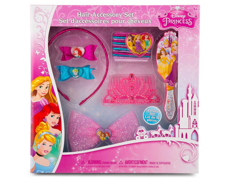 Disney Princess 18-Piece Hair Accessory Set