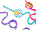 3 x Disney Princess Twisted Silly Straws 3pk - Multi