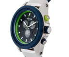 Nixon Men's 44mm Rover Chrono Watch - Midnight Blue/Volt Green