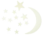 Glow-In-The-Dark Moon & Stars Wall Stickers