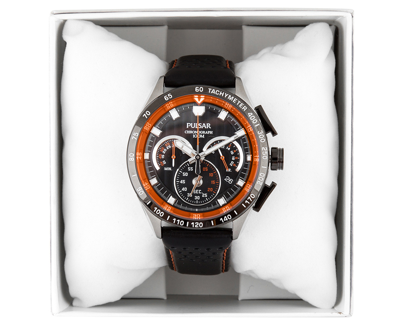 Pulsar 45mm V8 Supercars Chronograph Watch Black Catch