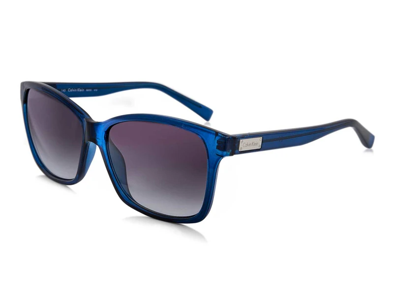 Calvin Klein Women's White Label Butterfly Sunglasses - Blue