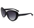 Calvin Klein Women's White Label Cats Eye Sunglasses - Matte Black