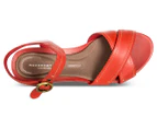 Rockport Women's Total Motion Stitched Quarter Strap Sandal - Red Berry