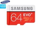 Samsung EVO Plus 64GB microSD Card w/ SD Adapter 1