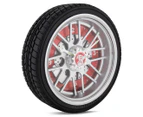 Holden 25.5cm LED Tyre Clock - Black/Red/Silver