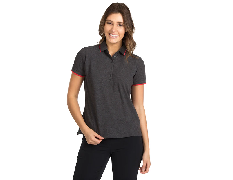 Stylecorp Women's Short Sleeve Polo Shirt - Charcoal 