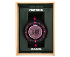 Casio PRO TREK PRG-300-1A4 45mm Triple Sensor V3. Watch - Black/Pink