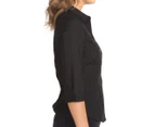 Stylecorp Women's 3/4 Sleeve Shirt - Black