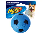 NERF Dog Small Crunchable Soccer Ball - Blue