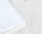 Vistara Single Bed Bamboo Mattress Topper - White