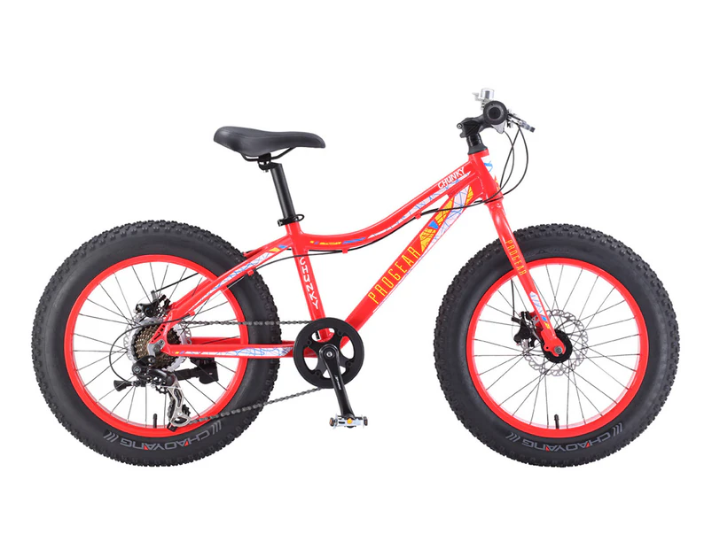 Progear Kids' 20"/50cm Chunky Fat Bike - Neon Red