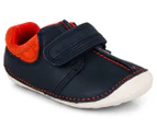 Clarks Kids' Tiny Joe Wide Fit Shoe - Navy