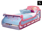 Worlds Apart 210x96x79.5cm Frozen Sleigh Single Bed - Pink