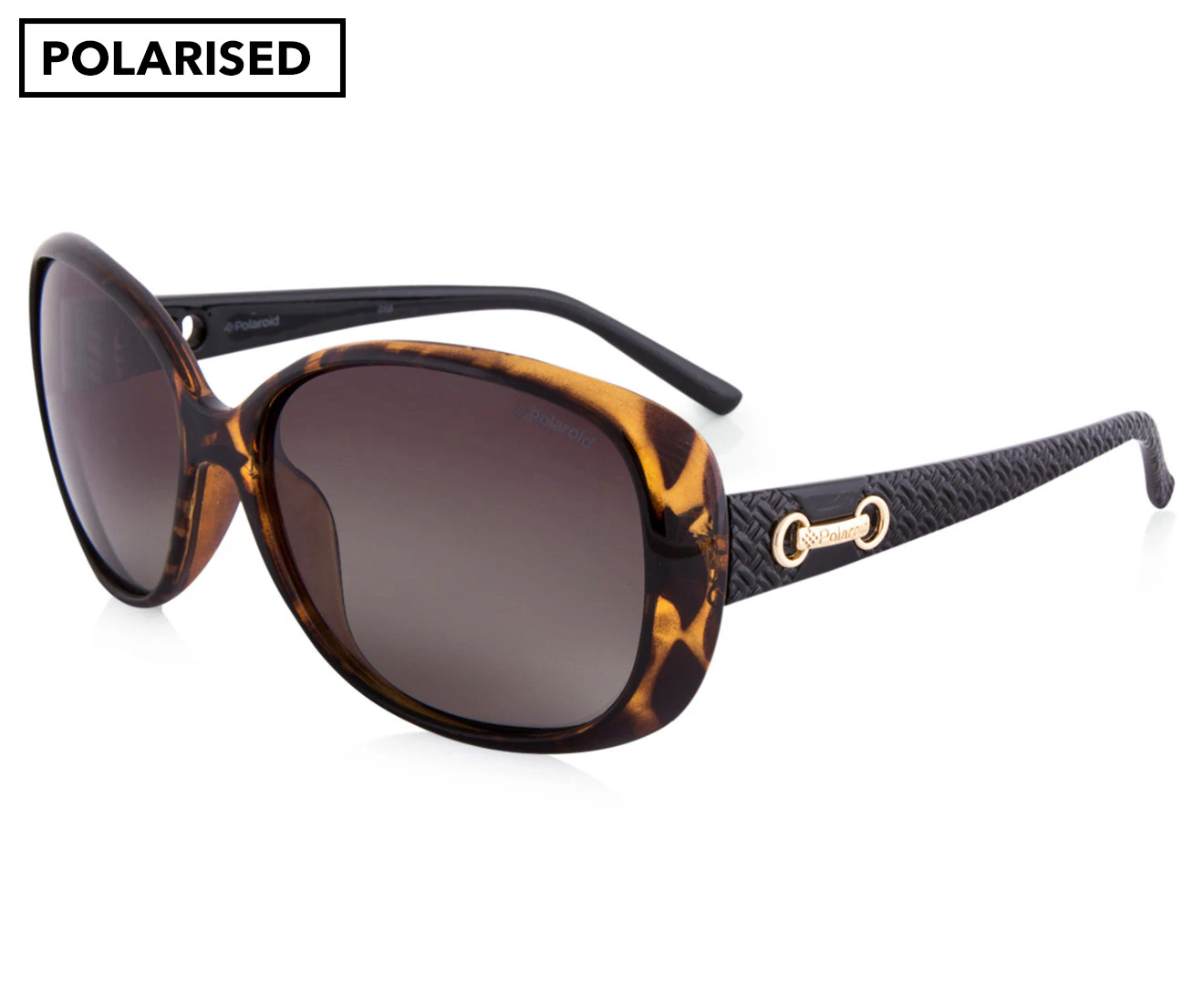 Polaroid Women's Oversized Polarised Sunglasses - Havana/Black/Brown