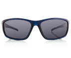 Polaroid Men's Wrap Polarised Sunglasses - Blue/Grey