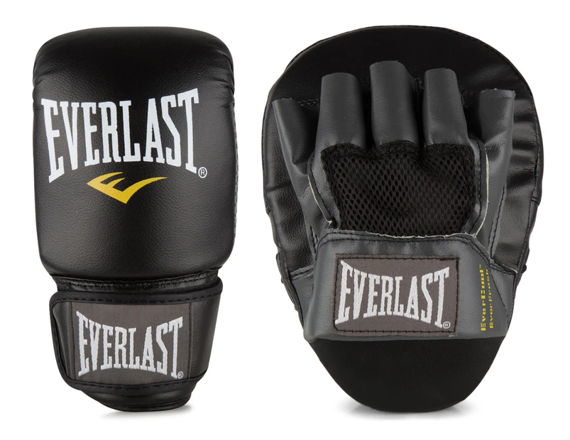 Everlast Glove & Mitt Combo Pack - Black