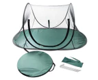 Portable Pet Play Tent - Black/Green