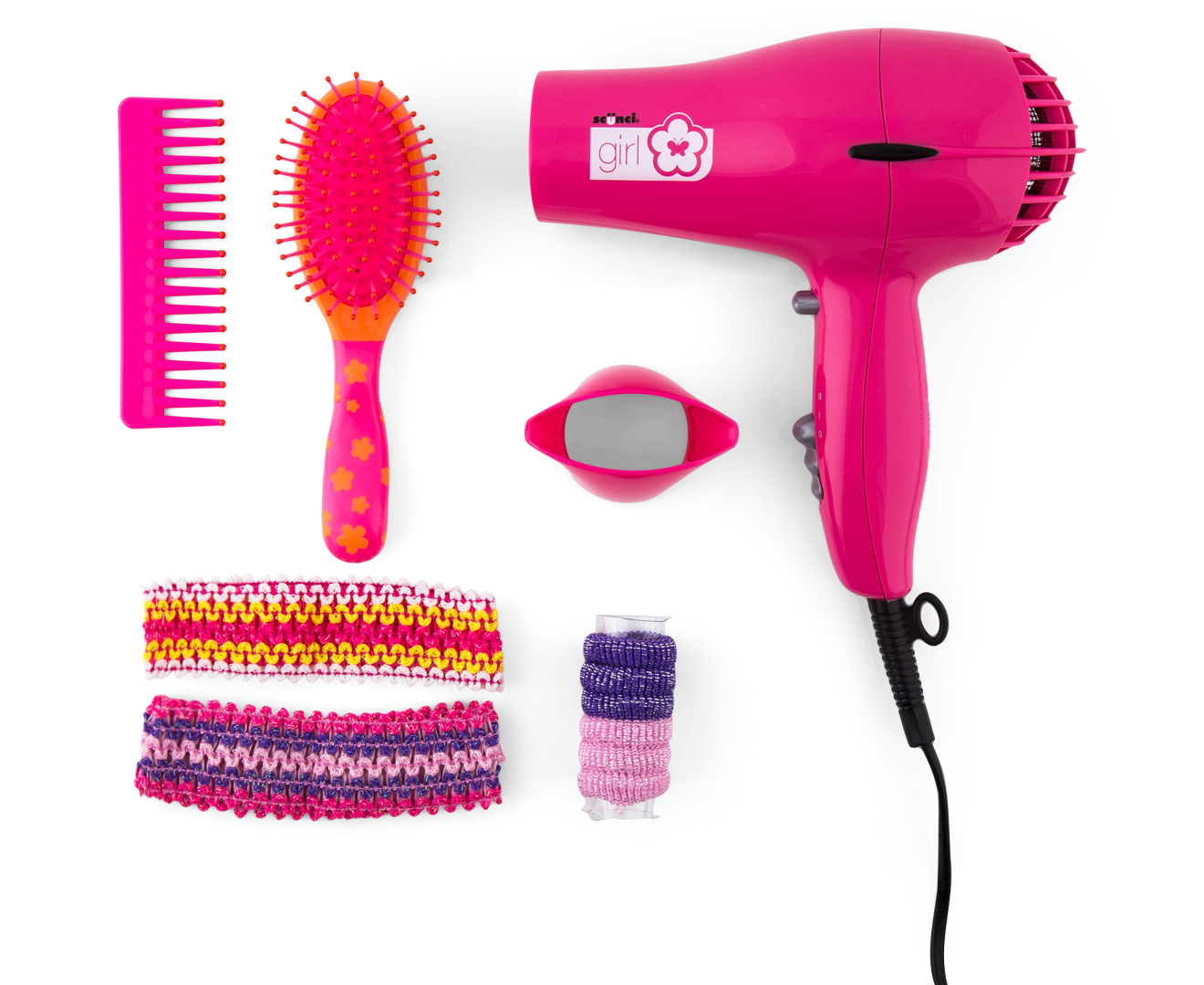 Scunci Girl Hair Dryer Style Set - Pink | Catch.com.au