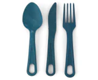 EcoSouLife Bamboo 12 Piece Cutlery Cluster - Navy
