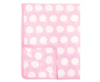 Little Cloud Berry Sweet Pram Blanket - Pink/Multi