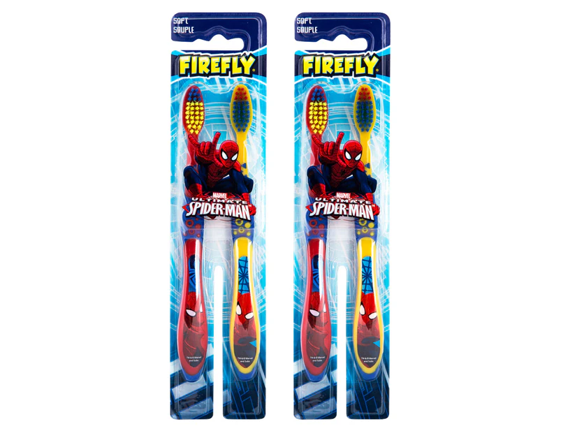 2 x Spider-Man Kids' Toothbrush 2pk