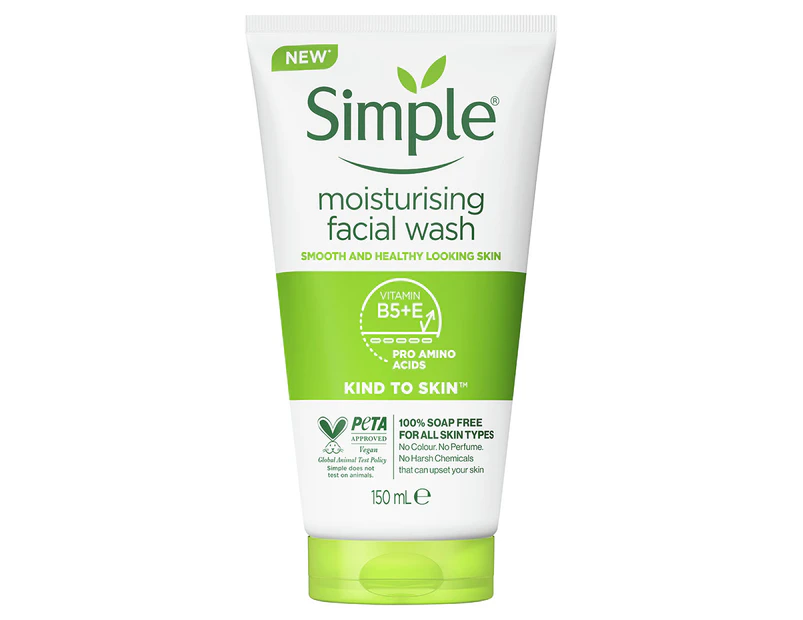 Simple Kind To Skin Moisturising Facial Wash 150mL