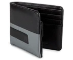 Nixon Men's Showout Bifold Snap Coin Wallet - Black/Dark Grey