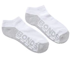 Bonds Kids' Cushioned Sole Low Cut Socks 3-Pack - White