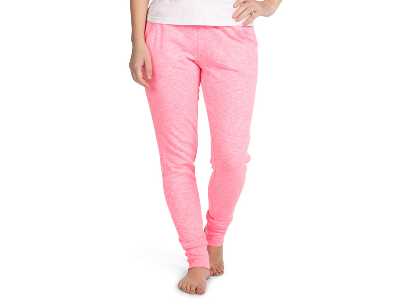 Bonds Women's Textured Logo Track Pant - Hyper Flamingo
