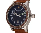 Nixon Men's 45mm Diplomat Watch - Dark Copper/Saddle