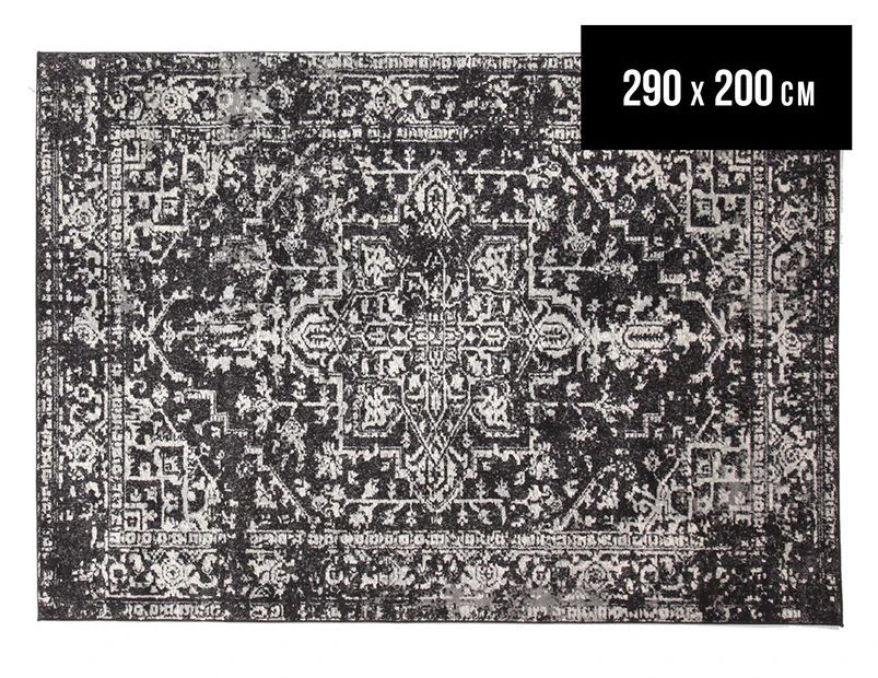 Tapestry Contemporary Easy Care Cairo 290x200cm Rug - Charcoal