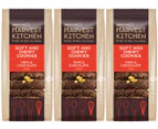 3 x Harvest Kitchen Soft & Chewy Triple Chocolate Cookies 200g